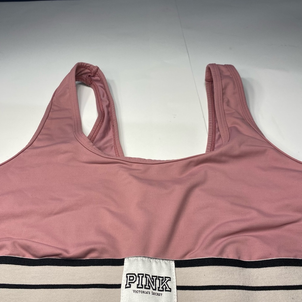 PINK Victoria's Secret Stripped Sports Bra
